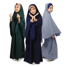 Gamis Anak Perempuan Syari Set Kombinasi WS02 Series