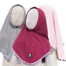 Jilbab Bergo Anak Bayi Renda Murah 0-3 Tahun