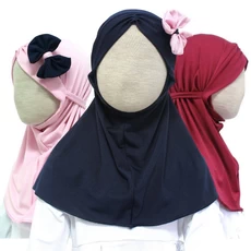 Bajuyuli Jilbab Bergo Anak Bayi Pita Pinggir 0-3 Tahun

