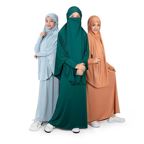 Bajuyuli Gamis Anak Syari Set French Khimar Lengan JP01 Series