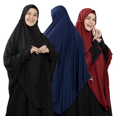 Jilbab Bergo Maryam Jumbo Syari Polos Jersey Soft Pet