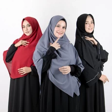 Bajuyuli Jilbab Segiempat Kerudung Syari Jumbo Polos Diamond 140x140