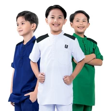 Baju Muslim Anak Laki Laki Koko Anak Lengan Pendek Oxford