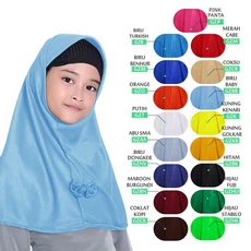 Kerudung Jilbab Anak Murah Polos Pita Cantik