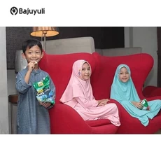 Gamis Anak Warna Putih Polos Umur 6 Tahun