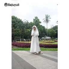 Gamis Putih Anak Rabbani Murah Umur 5 Tahun