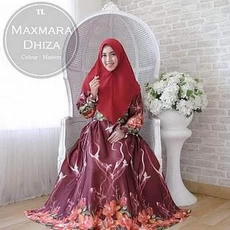 Gamis Warna Orange Lebaran Dropship