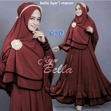 Gamis 2 In 1 Polos Terbaru