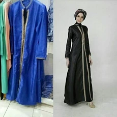 Gamis Batik Kombinasi Lebaran Ecer